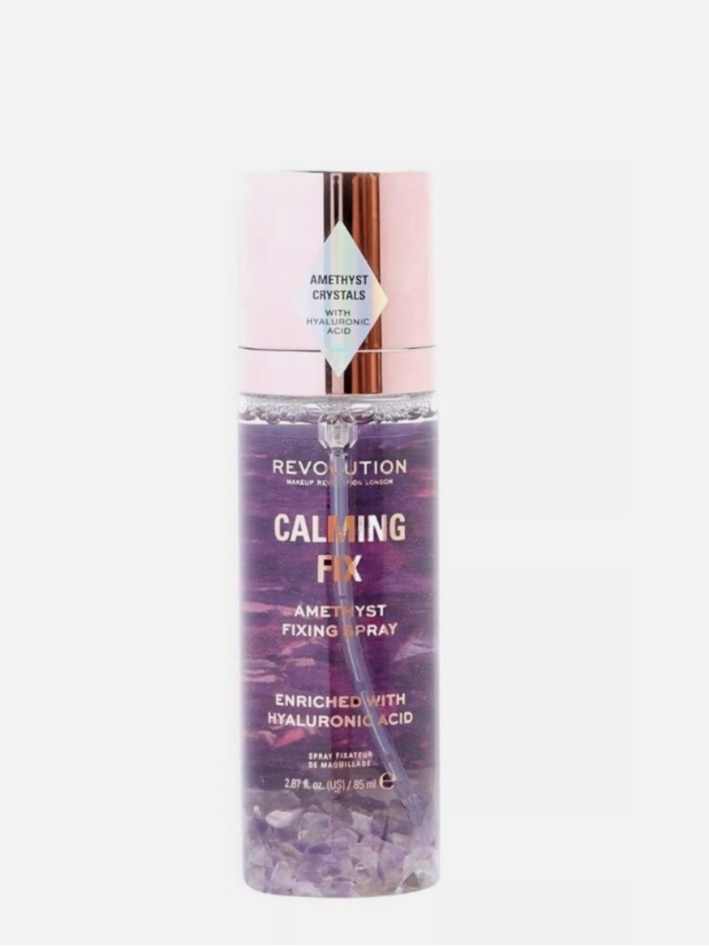 Revolution Calming Fix Amethyst Crystals Fixing Spray Hyaluronic Acid 2.87 fl oz